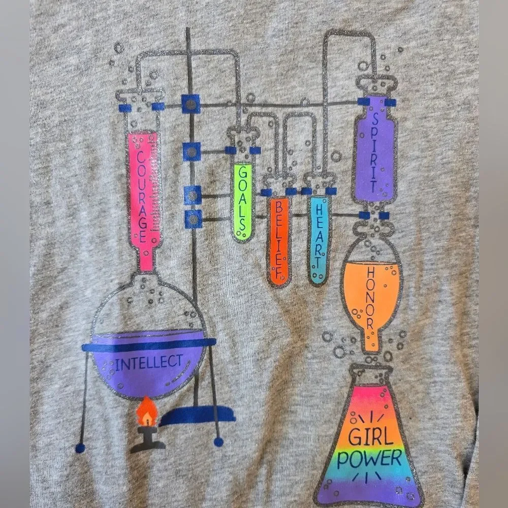 Cat & Jack Girl Power Long Sleeve Tee